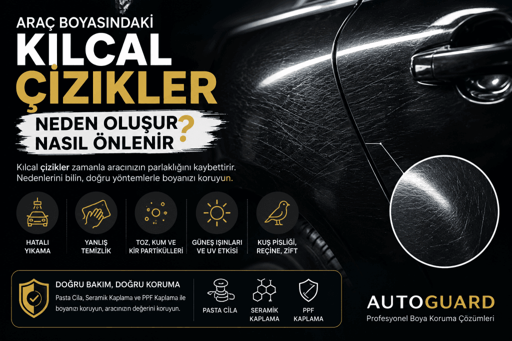Araç Boyasındaki Kılcal Çizikler Neden Oluşur?